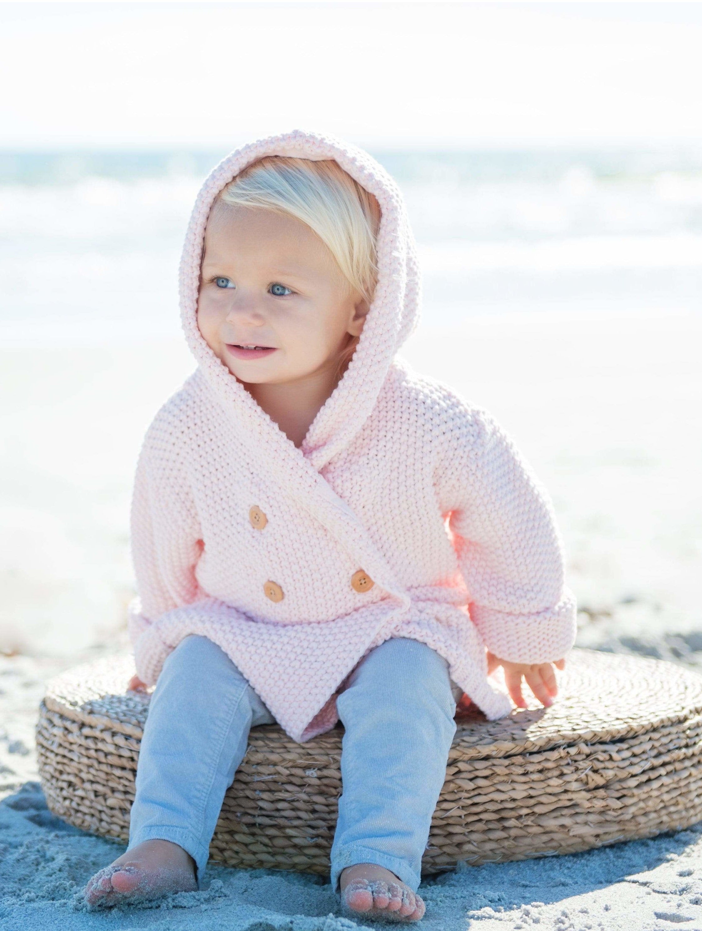 Crochet Knit Hoodie Beba Bean